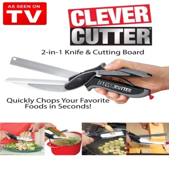 clever cutterมีดพร้อมเขียงในตัว ใช้หั่นผัก หัวหอม ถั่วฝักยาวหรือเครื่องเทศต่าง ๆได้สะดวกในหนึ่งเดียว สินค้าขายดีทางทีวี