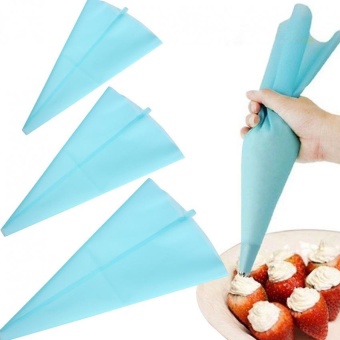 30cm Silicone Cream Pastry Bag Cake Decorating Tool (Light Blue)