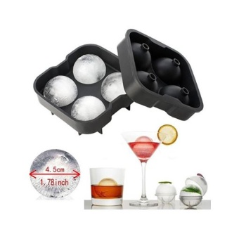 KitchenMarks ที่ทำน้ำแข็งก้อนกลม ซิลิโคนทำน้ำแข็งก้อนกลม พิมพ์ซิลิโคนทรงกลม (คละสี)