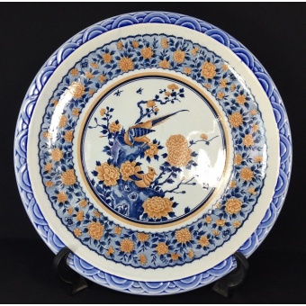 Imported Kitchenware จานเซรามิก ลายวงกลม สามชัน
