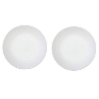 Corelle จานอาหาร 2 ชิ้น ขนาด18 ซม. รุ่น C-106-NLP-B2 - สีขาว