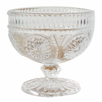 Salad Ice Cream Bowl Dessert Glass Cup Transparent (Intl)