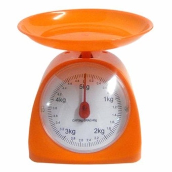 เครื่องชั่งสปริง ตาชั่งสปริง ตาชั่งอาหาร 5 กิโล(Orange)