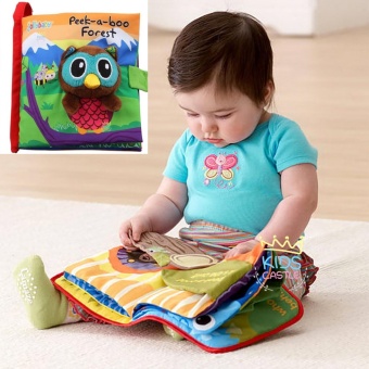 Jolly Baby หนังสือผ้าเสริมพัฒนาการสามมิติรุ่นมีกล่อง Jollybaby Play Ideas (Peek-a-Boo Forest)