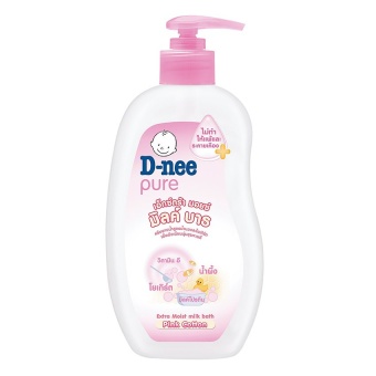 D-Nee Pure ครีมอาบน้ำ สูตรน้ำนมและโยเกิร์ต Pink Cotton ขนาด 380 มล. (แพ็ค 3)