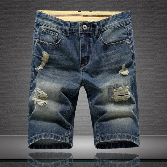 Summer new straight pants youth men&#039;s jeans fashion men&#039;s shorts