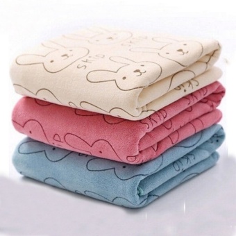 3pcs Cute Rabbit Baby Infant Newborn 20x50CM Bath Towel Washcloth Bathing Cloth Soft - Intl