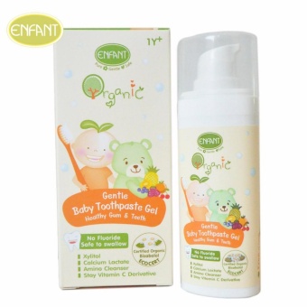 Enfant Gentle Baby Toothpaste Gel Healthy Gum & Teeth(12M+) กลิ่นหอมผลไม้รวม บับเบิ้ลกัม