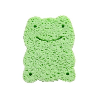 Ange Natural cellulose Sponge ฟองน้ำธรรมชาติปลอดสาร ทำจากใยพืช (กบเขียว)