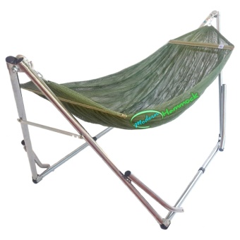 Modern Hammock เปลนอนเด็กแบบเปลญวนหรือเปลพับได้ขนาดใหญ่ (สีเขียวขี้ม้า)