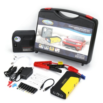 CAR Jump Starter Power Bank 50-800 mAh 12-19 V Muli-Function (Yellow/Black) ฟรี ปั๊มลม