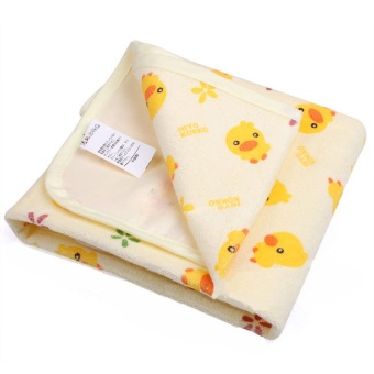 Jumperkids ที่รองกันฉี่ ลายเป็ด ขนาด 60x70 (สีเหลือง)