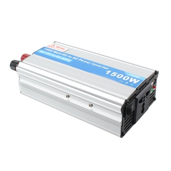Audew 1500W Power Inverter Adapter DC 12V to AC 220V For Car Refrigerator/TV/Camera - Intl