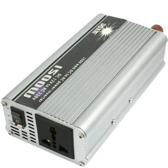 เครื่องแปลงกระแสไฟรถเป็นไฟบ้าน 1500Watt 12V DC to 220V AC Car Power Inverter - Silver