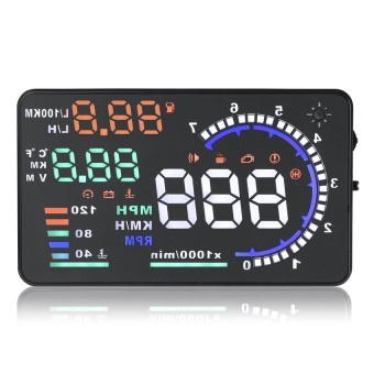 Orbia A8 Car HUD Head Up Display OBD II OBD2 Auto Gauge 5.5&quot; Dash Screen Projector&quot;