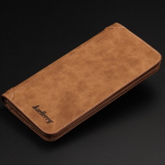 Baellerry Casual Clutch Zipper Wallet Color:Brown (Intl)