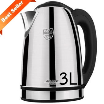 Hot item High Stainless Steel Kettle กาต้มน้ำไฟฟ้าสแตนเลสขนาดใหญ่ 3L คุณภาพสูง1500W