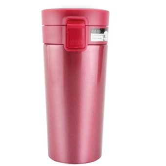 380ml Travel Mug Tea Coffee Water Vacuum Cup Bottle Stainless Steel Thermos Cup(Red)