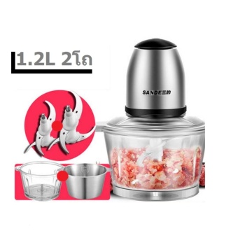 DJSHOP เครื่องบดสับ ผสมอาหาร รุ่น SD-JR03 1.2L รุ่นพิเศษ 2โถ (หัวสแตนเลส)