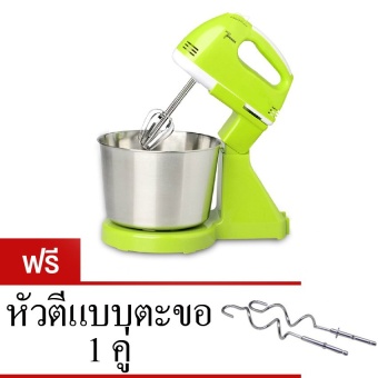 Morestech เครื่องผสมอาหาร PA-10A (สีเขียว) ฟรี หัวตีแบบตะขอ 1 คู่