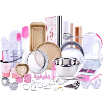 shop108 DIY Bakery Home made ชุดอุปกรณ์ทำขนมเบเกอรี่มาตรฐานครบชุด Pink Set