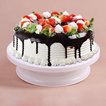 Freshyware แป้นหมุนโชว์เค้ก แท่นแต่งเค้ก แป้นหมุนเค้ก แป้นหมุนแต่งหน้าเค้ก ฐานรองแต่งเค้ก ขนาด 28 cm