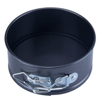 Leegoal เหล็กกล้าคาร์บอน Nonstick Bakeware Springform พิมพ์เค้กแบบกลม (สีเทาสีดำ)