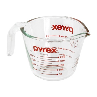Pyrex ถ้วยตวงแก้ว รุ่น P-00-508-N 250 Ml. (สีแดง)