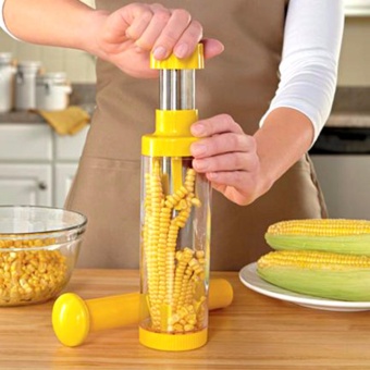 Deluxe Corn Stripper Cutter กระบอก ขูด เมล็ด ข้าวโพด - สีเหลือง
