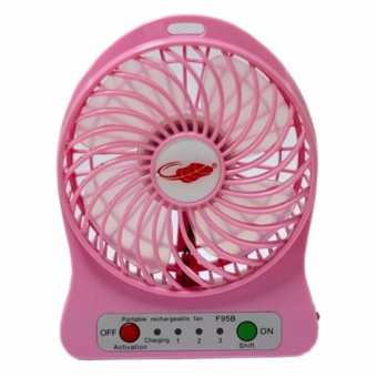 eloop Mini fan พัดลมพกพาขนาดเล็ก ชาร์จสายUSB ใส่ถ่าน ลมแรง