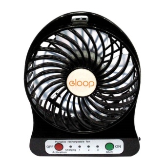 Eloop พัดลมพกพา Mini USB Fan (สีดำ)  