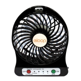 Eloop พัดลมพกพา Mini USB Fan (สีดำ)