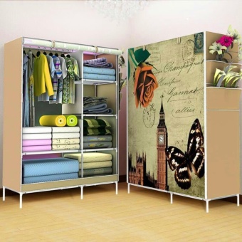 Yifun Multifunction 2 Block wardrobe ตู้เสื้อผ้า 2 บล๊อค-สไตล์อังกฤษ