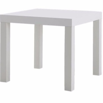 โต๊ะข้าง โต๊ะรับแขก วางข้างโซฟา วางข้างเตียงนอน สีขาว ขนาด55x55x45ซม. CK