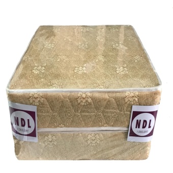 NDL ที่นอนสปริงเพื่อสุขภาพ พับได้ ระบบ SUPER SPRING 5 ฟุต หนา 8 นิ้ว รุ่น Casper (สีครีม/ทอง)