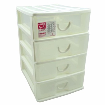 Keyway กล่องลิ้นชักมินิ 4 ชั้น ขนาด 18 x 23.3 x 26.5 cm No. CK-224