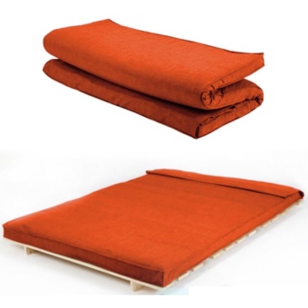 Futon Orange size 110x200x8 cm