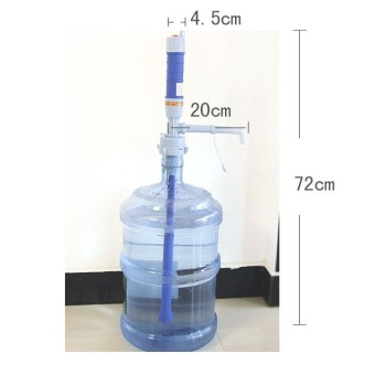 เครื่องปั้มน้ำดื่มอัตโนมัติ ที่ปั้มน้ำดื่มมือถือ ใส่ถ่าน 2 ก้อน Drinking Water Pump Dispenser (Blue)