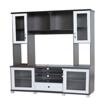 ์NDL ตู้วางทีวีทั้งชุด ขนาด160 cm รุ่น SH1601SL (สีโอ๊ก/ขาว)