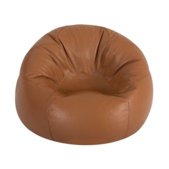 New Brand Bean Bag ทรงกลม ขนาด 50x50x40 cm - สีน้ำตาล