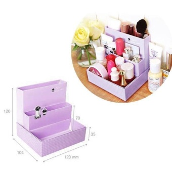Practical DIY Paper Board Storage Box Desk Decor Stationery - intl