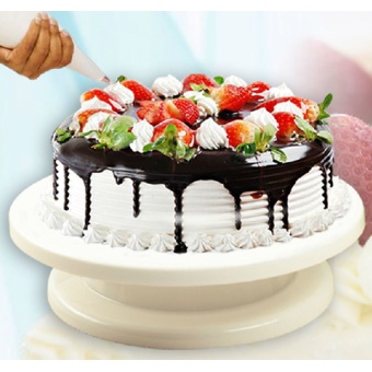niceEshop หมุนวนเลี้ยวได้จานขนมเค้กวันเกิดแต่งงานตกแต่งบูธแผ่นเสียง