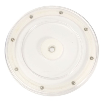 New 9'' Plastic Rotating Bearing Turntable Round Swivel Plate Homedisplay Base - intl