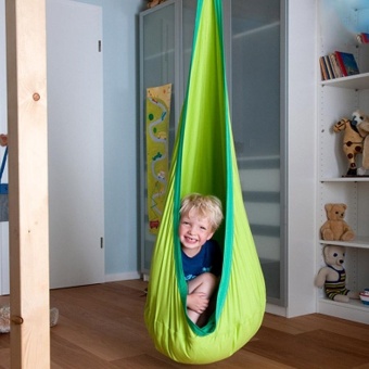100% Cotton Kids Pod Swing Baby Seat Hammock Children Swing Indoor Chair Garden Terrace Outdoor /Indoor Leisure Nest Early Child Care Center Garden Swings & Hammocks - intl