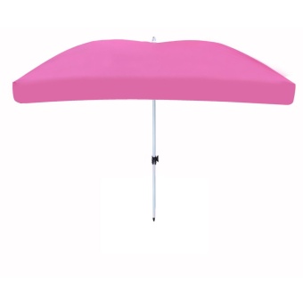 LEO ร่มสนามทรงเหลี่ยม 60”x8 ก้าน ผ้าโพลี D420 (สีชมพู) ไม่รวมขาตั้ง