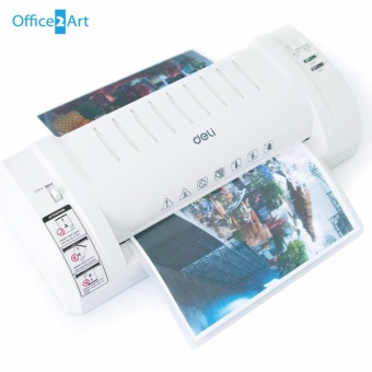 Office2art เครื่องเคลือบบัตร Deli NO.3893 เครื่องเคลือบเอกสาร Laminator เคลือบได้ถึงขนาด A4