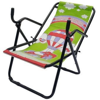 KK_Shop เตียงผ้าใบปิคนิคชายหาด รุ่น เก้าอี้ชายหาด01 โครงเหล็ก (สีดำ/ผ้าเขียว)