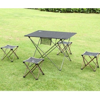 coconie Aotu Outdoor Folding Fold Aluminum Chair Stool Seat Fishing Camping - intl