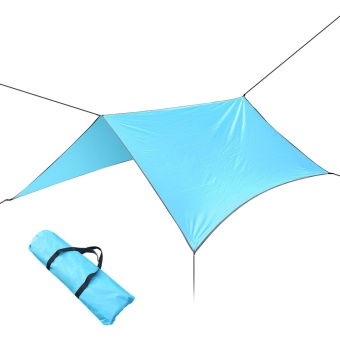 Portable Anti UV Tent Outdoor Waterproof Oxford Sun Shade Sail Light Blue