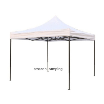 Amazon เต็นท์พับเก็บได้ เต็นท์ตลาดนัด เต็นท์แมงมุม ขนาด 3x3 ม. (สีขาว)